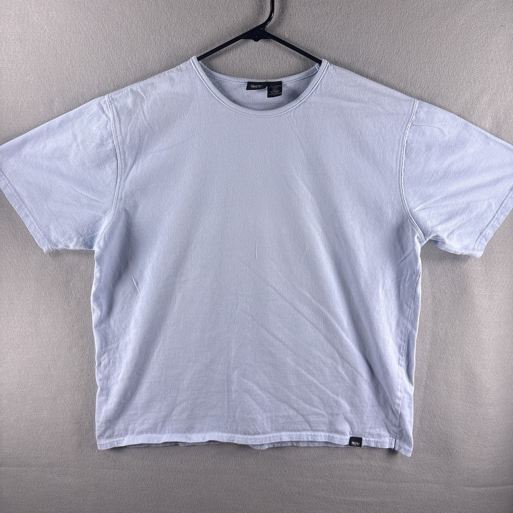 Vintage Mossimo Blank Boxy T-Shirt Womens XL Soft Blue Y2K